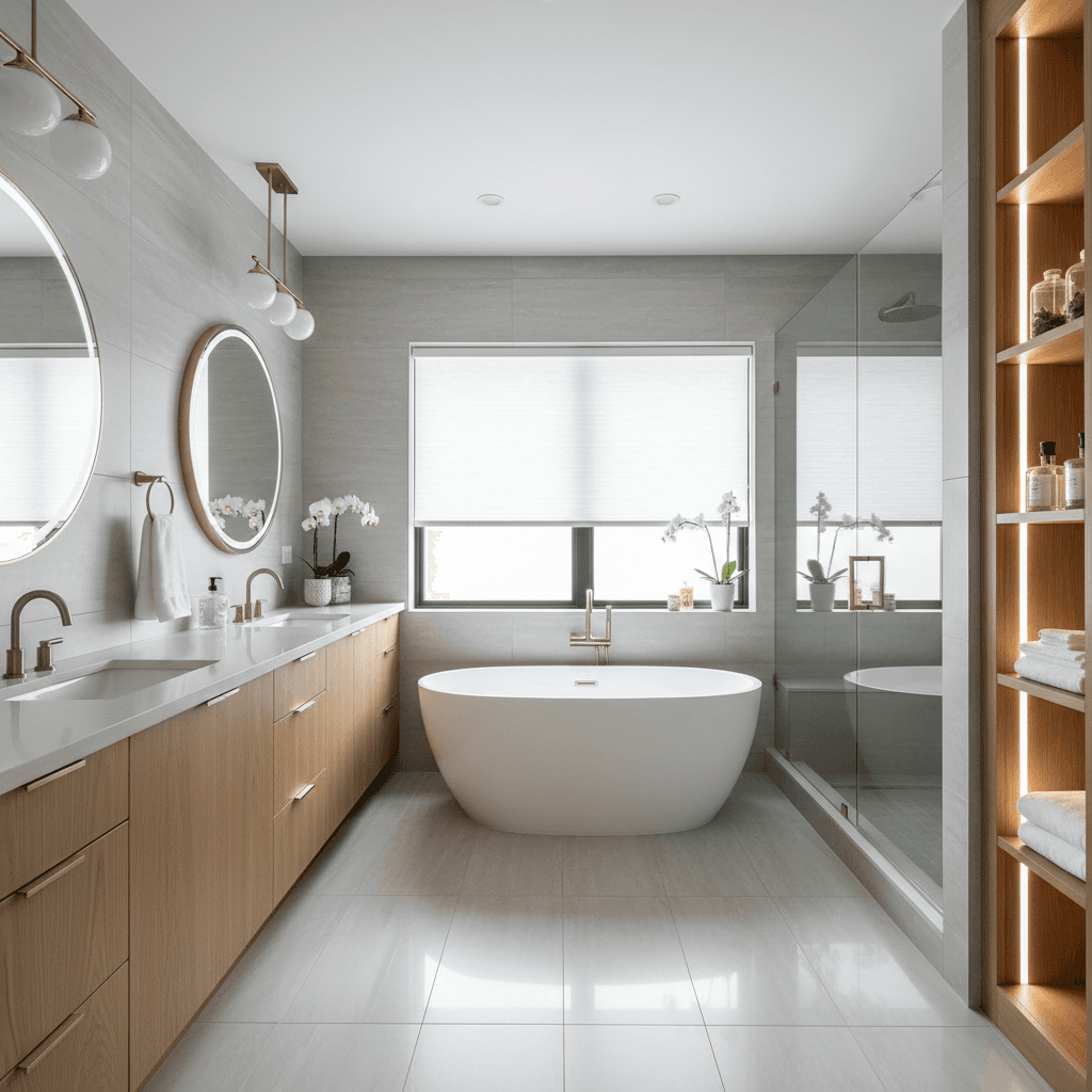 Spa-like bathroom remodel in Camas, WA